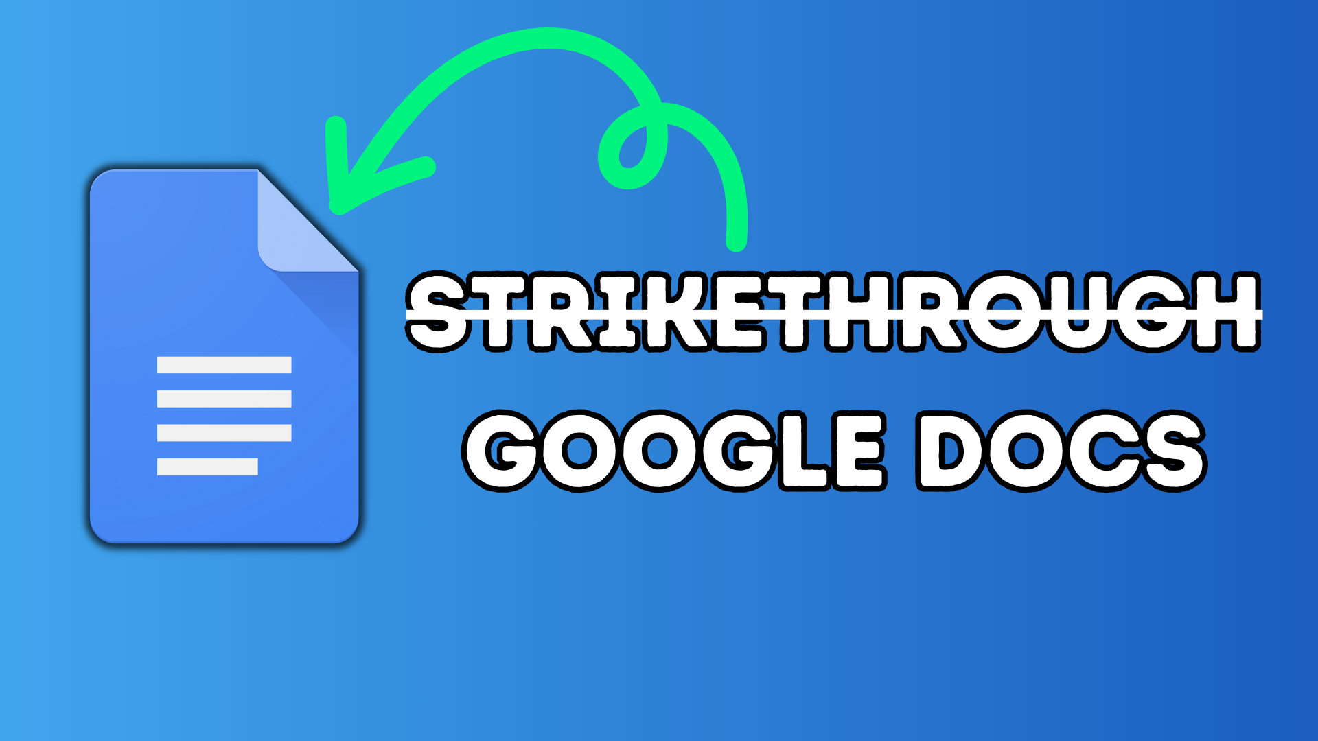strikethrough google docs